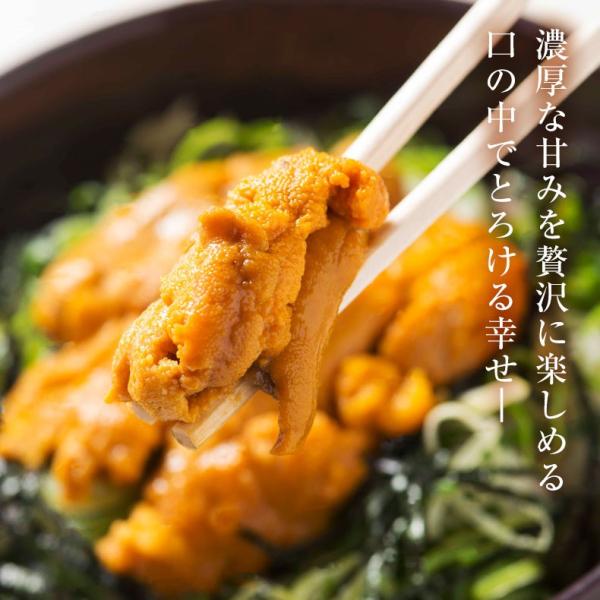 ウニ 天然生うに 100g 約2人前 ミョウバン不使用 無添加 うに 味見の良いチリ産高品質Aグレード 【雲丹/海胆/海栗/お取り寄せ/グルメ/ギフト/贈答】