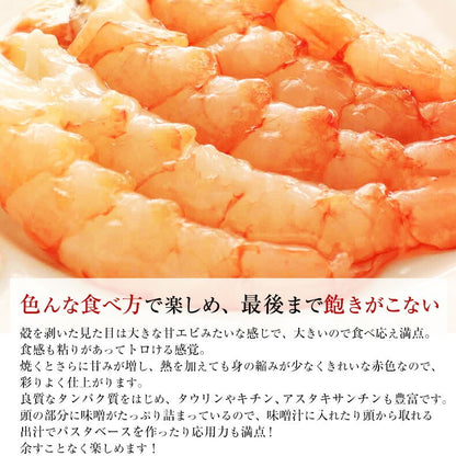 アルゼンチン産 天然 有頭 赤えび 2kg 新鮮船上凍結だから刺身でも焼きでも風味バツグンの生赤エビ 【あかえび/赤海老/BBQ/海鮮/バーベキュー】【父の日/食べ物/ギフト/贈答】