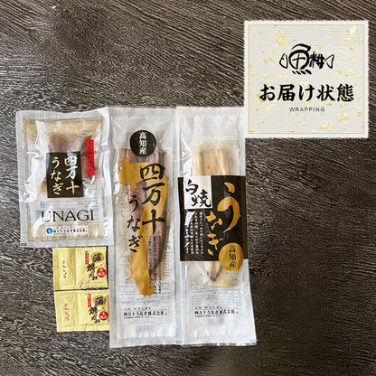 ウナギ 国産 四万十うなぎ 詰合せ 3種類セット 日本最後の清流、四万十川の恵みで育った自慢のウナギ 【うなぎ/鰻/詰め合わせ/国内産/土用の丑/蒲焼き/素焼き/白焼き/贈答/ギフト/プレゼント】