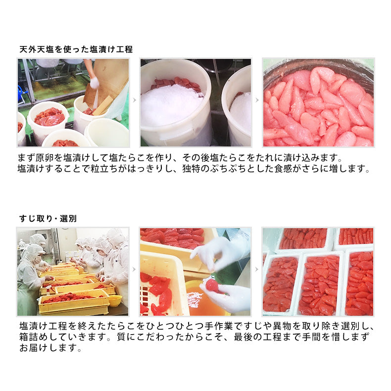 無着色 辛子明太子 一本羽 1kg 選べるサイズ M 2L 化粧箱入  プチッと弾ける食感がたまらない、贅沢な一本物 【明太子/めんたいこ/からし明太子/たらこ/父の日/食べ物/ギフト/プレゼント/贈答/海鮮/高級】