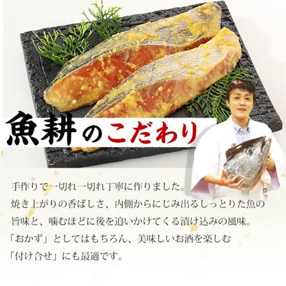 漬け魚 10切セット  ギフト 西京漬け 魚 粕漬け 塩麹 ねぎ味噌漬け 【北海道/切り身/鮭/さけ/サケ/銀だら/カレイ/ひらす/めぬき】【詰め合わせ/プレゼント/贈答】