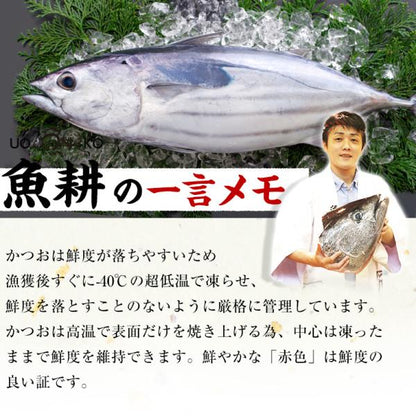 天然 カツオのたたき 3kg 味付き  太平洋産 瀬戸内塩レモン味 梅昆布味 かつおのたたき【かつお/カツオ/鰹/タタキ/鰹たたき/刺身/れもん/藻塩/こんぶ/ギフト/プレゼント/贈り物/贈答/お取り寄せ/グルメ/食品/海鮮】