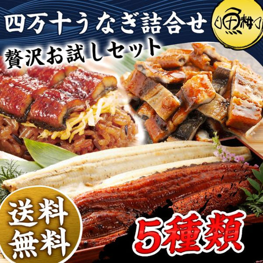 ウナギ 国産 ギフト 四万十うなぎ 詰合せ 5種類セット ちまき入り 日本最後の清流、四万十川の恵みで育った自慢のウナギ 【うなぎ/鰻/詰め合わせ/国内産/土用の丑/蒲焼き/素焼き/白焼き/贈答/プレゼント】