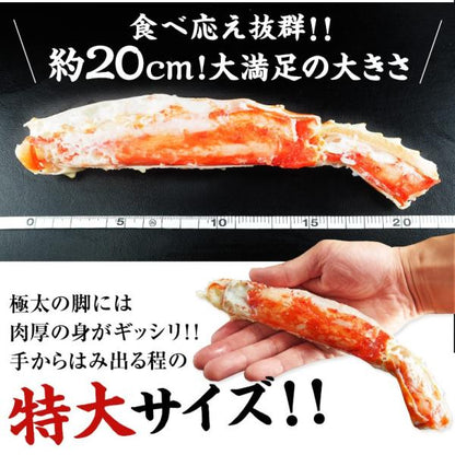 タラバガニ ボイル 特大本たらばがに足 カット済み ハーフポーション 1.2kg 3～4人前 身入りが良く味も濃厚なタラバ蟹を厳選 【かに/カニ/蟹/たらば蟹/半むき身/ギフト/プレゼント/贈答】