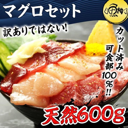 まぐろ御三家食べ比べセット 600g 6人前 刺身 赤身 天然きはだマグロ 天然びんトロマグロ 天然めばちマグロ 養殖でも訳ありでもありません！ 【まぐろ/マグロ/鮪/盛り合わせ/お刺身セット/海鮮丼/トロびんちょう/ギフト/プレゼント/贈答】