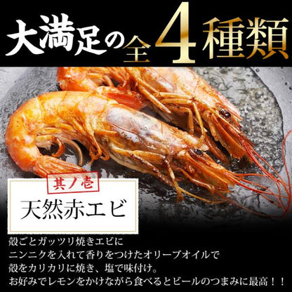 海鮮バーベキューセット 4種 20品 約3人前 BBQ 冷凍 【海鮮/バーベキュー/キャンプ/海鮮焼き/鉄板焼き/食材/魚/海産物/鍋/海鮮鍋セット/海鮮セット/寄せ鍋/ホームパーティー/お取り寄せ】【赤えび/エビ/海老/かき/カキ/牡蠣/ボイルほたて/ホタテ/帆立/イカ/いか】