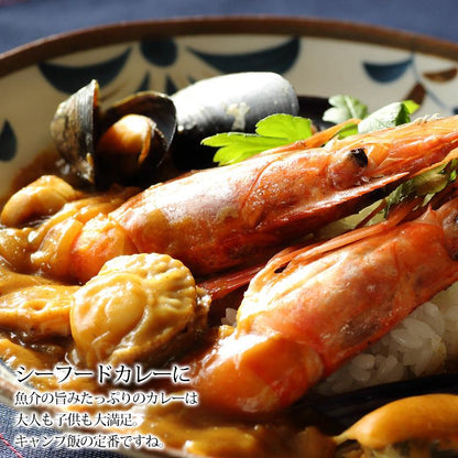 海鮮バーベキュー セット 3種 15品 約3人前 BBQ 冷凍 【海鮮/バーベキュー/キャンプ/海鮮焼き/鉄板焼き/食材/魚/海産物/鍋/海鮮鍋セット/海鮮セット/寄せ鍋/ホームパーティー/お取り寄せ】 【赤えび/エビ/海老/かき/いか/烏賊/イカ/ボイルほたて/ホタテ/帆立】