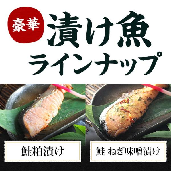 漬け魚 6切 詰め合わせ  ギフト 西京漬け 魚 粕漬け 塩麹 ねぎ味噌漬け 【北海道/切り身/鮭/さけ/サケ/銀だら/カレイ/ひらす/めぬき】【セット/プレゼント/贈答】