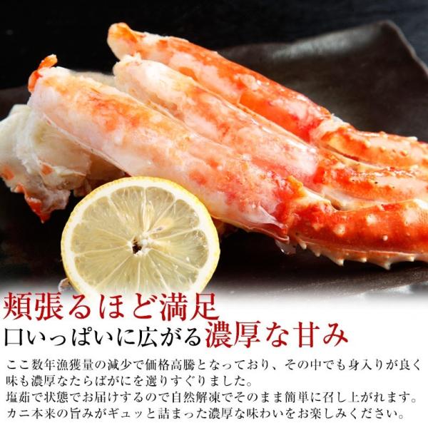 タラバガニ ボイル たらばがに 本タラバガニ 肩 5Lサイズ 1kg 2～3人前 身入りが良く味も濃厚なたらば蟹を厳選 【かに/カニ/蟹/タラバ蟹/ギフト/プレゼント/贈答/海鮮/高級】